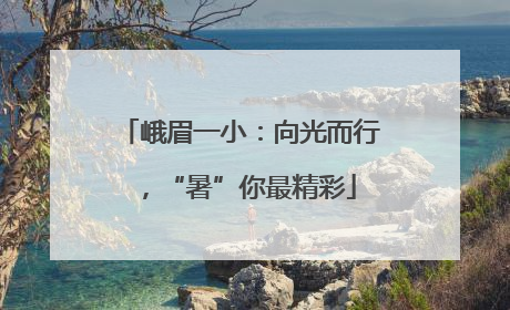 峨眉一小：向光而行，“暑”你最精彩